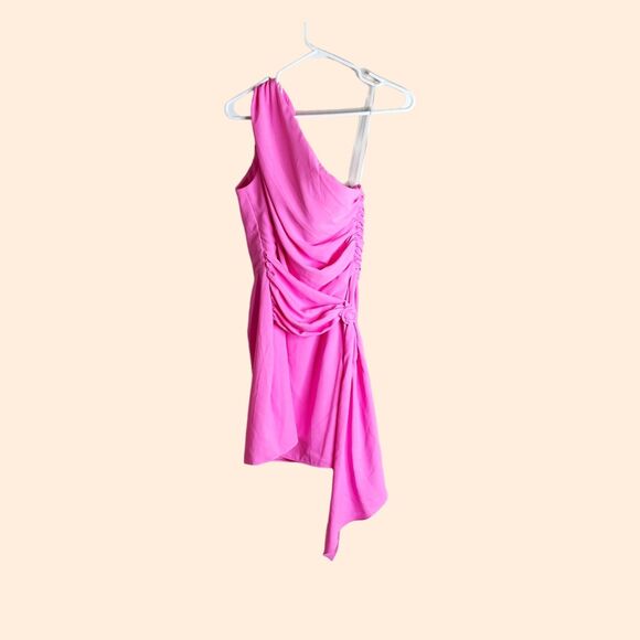 Amanda Uprichard One Shoulder Mini Dress - Picture 1 of 7
